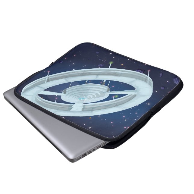 Housse Pour Ordinateur Portable Station spatiale (Devant bas)