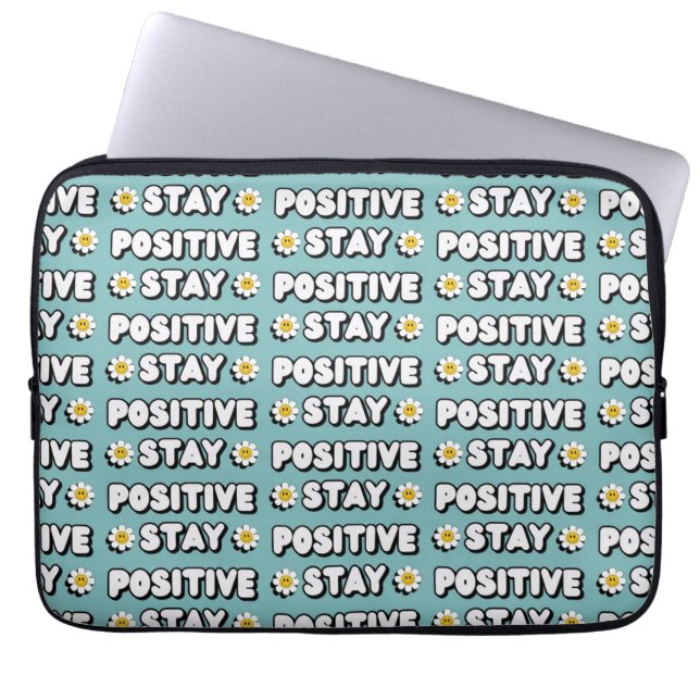 Housse Pour Ordinateur Portable Stay Positive (Devant)