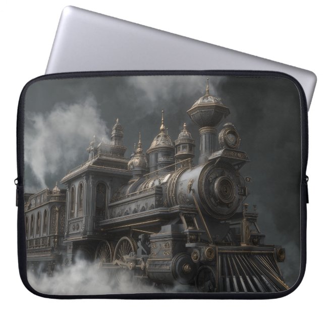 Housse Pour Ordinateur Portable Steampunk Train (Devant)