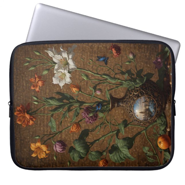 Housse Pour Ordinateur Portable Stem Floral London Genie Vase (Devant)