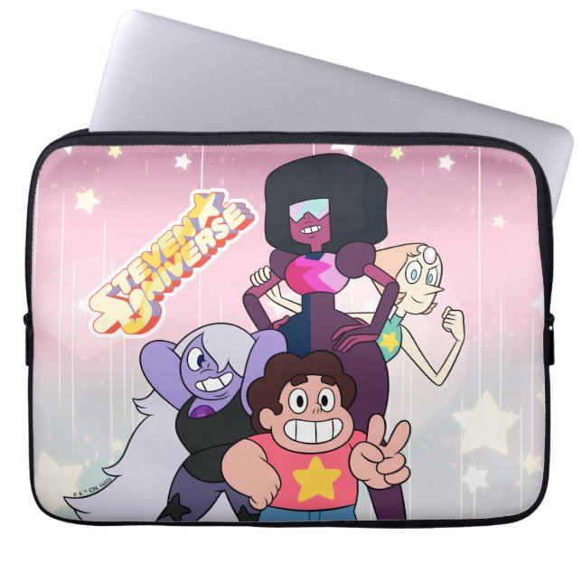 Housse Pour Ordinateur Portable Steven Universe | Pose du groupe Crystal Gem (Devant)