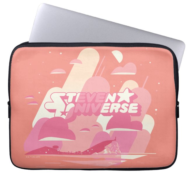 Housse Pour Ordinateur Portable Steven Universe | Ville de plage (Devant)