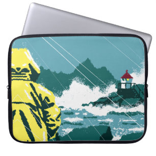 Housse Pour Ordinateur Portable Stormwatch : La Majesté de l'Île