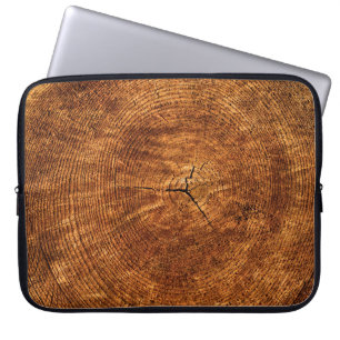 Housse Pour Ordinateur Portable Structure annuelle de la texture des arbres des an