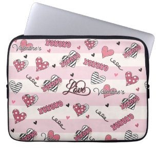 Housse Pour Ordinateur Portable Style XOXO Valentine's Day