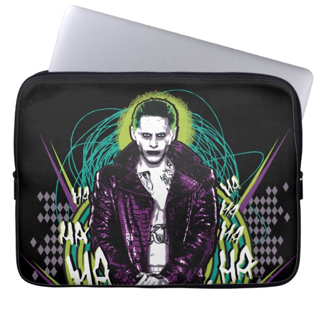 Housse Pour Ordinateur Portable Suicide Squad | Retro Rock Graphic (Devant)