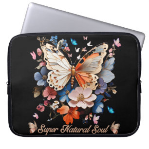 Housse Pour Ordinateur Portable Super Âme Naturelle : Jardin des Papillons