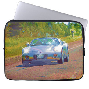 Housse Pour Ordinateur Portable Super Cool Super Fast Silver Sports Car