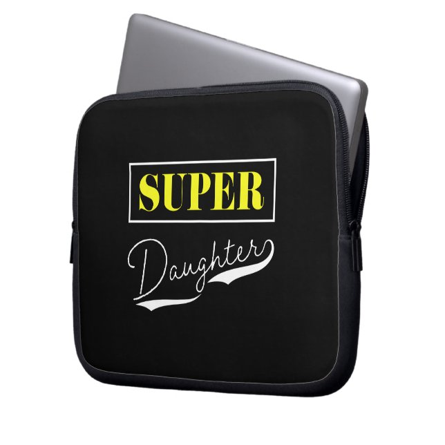 Housse Pour Ordinateur Portable Super Daughter (devant gauche)