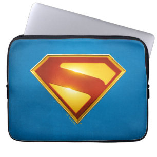 Housse Pour Ordinateur Portable Superman Golden S Shield brillance