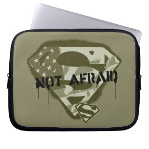 Housse Pour Ordinateur Portable Superman S-Shield   Not Afraid - US Camo Logo