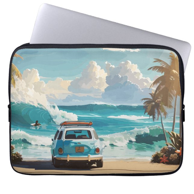 Housse Pour Ordinateur Portable Surf du matin (Devant)