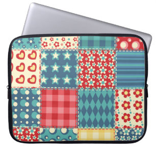 Housse Pour Ordinateur Portable Surface composée vintage : motif arrière - plan pa