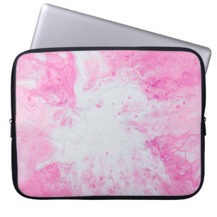 Housse Pour Ordinateur Portable Surface d'eau rose et bleue