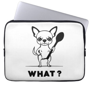 Housse Pour Ordinateur Portable Surprise Cuillère Chihuahua Drôle d'Art de Chien