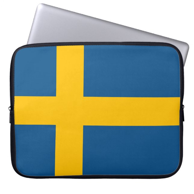 Housse Pour Ordinateur Portable Svenska flaggan (Devant)