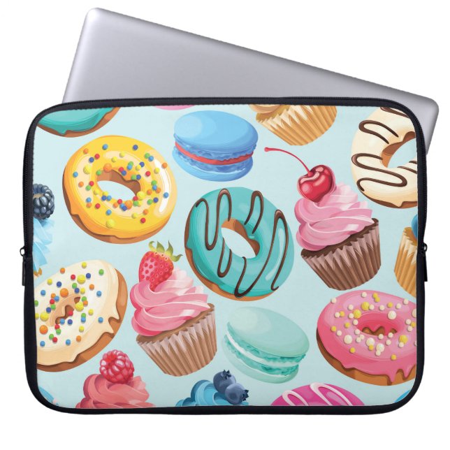 Housse Pour Ordinateur Portable Sweet Sweet Sweets : Motif de Delight. (Devant)
