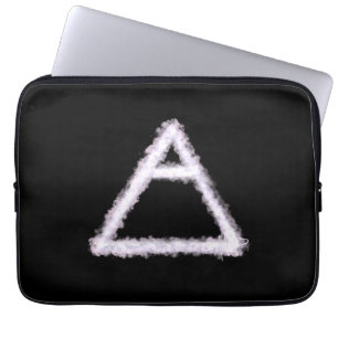 Housse Pour Ordinateur Portable Symbole d'alchimie de l'élément d'air émietté