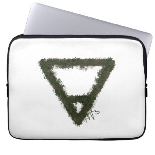 Housse Pour Ordinateur Portable Symbole d'alchimie de l'élément rocheux de la Terr