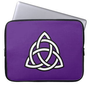Housse Pour Ordinateur Portable Symbole triquetra de noeud de trinité celtique