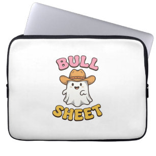 Housse Pour Ordinateur Portable T-shirt drôle vintage cowboy fantôme mignon Bull S