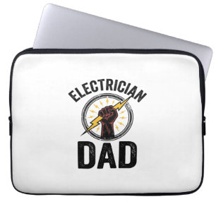 Housse Pour Ordinateur Portable T-shirt vectoriel avec gravure vintage Papa électr