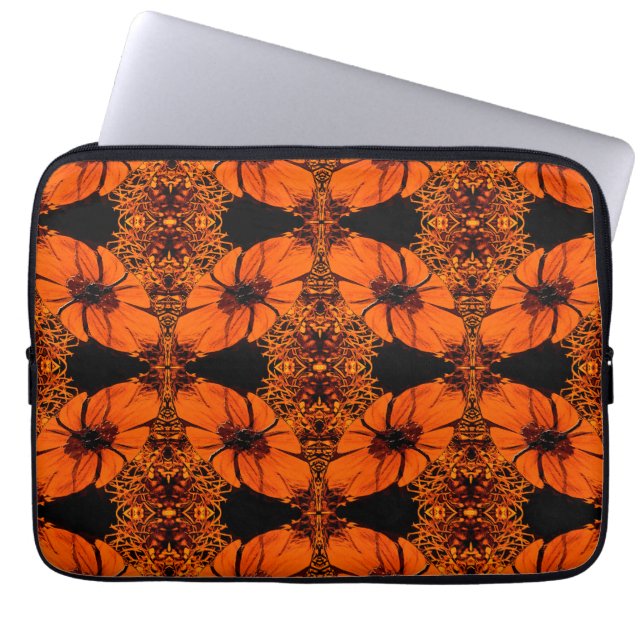Housse Pour Ordinateur Portable Tableau de fleurs d'automne...... (Devant)