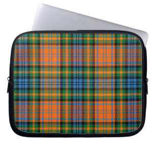 Housse Pour Ordinateur Portable Tartan Clan Murray Plaid Orange Blue Check