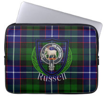 Tartan et blason du clan écossais Russell 