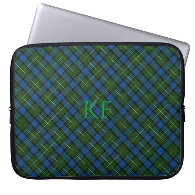 Housse Pour Ordinateur Portable Tartan officiel Fergusson avec monogramme / nom (Devant)