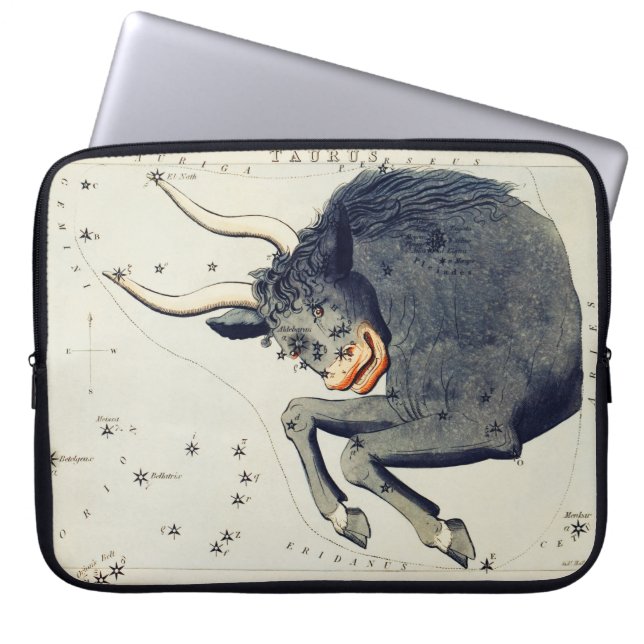 Housse Pour Ordinateur Portable Taurus Inspiré Du Zodiaque (Devant)