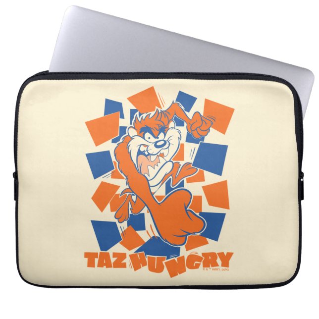 Housse Pour Ordinateur Portable TAZ™ Hungry Smashing Through Checker (Devant)
