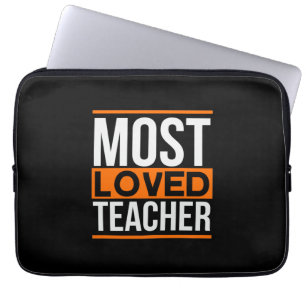 Housse Pour Ordinateur Portable Teacher Art Most Loved Teacher