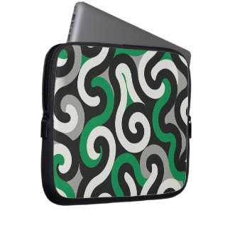 Housse Pour Ordinateur Portable Team Colors (Green,Grey,Black,White)