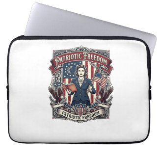 Housse Pour Ordinateur Portable Tee-shirt graphique vectoriel enseignant patriotiq