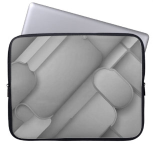 Housse Pour Ordinateur Portable Teintes grises Art moderne