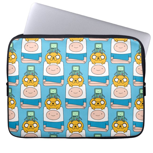 Housse Pour Ordinateur Portable Temps d'aventure | BMO, Jake & Finn (Devant)