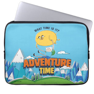 Housse Pour Ordinateur Portable Temps d'aventure   Jake Flottant Avec Finn