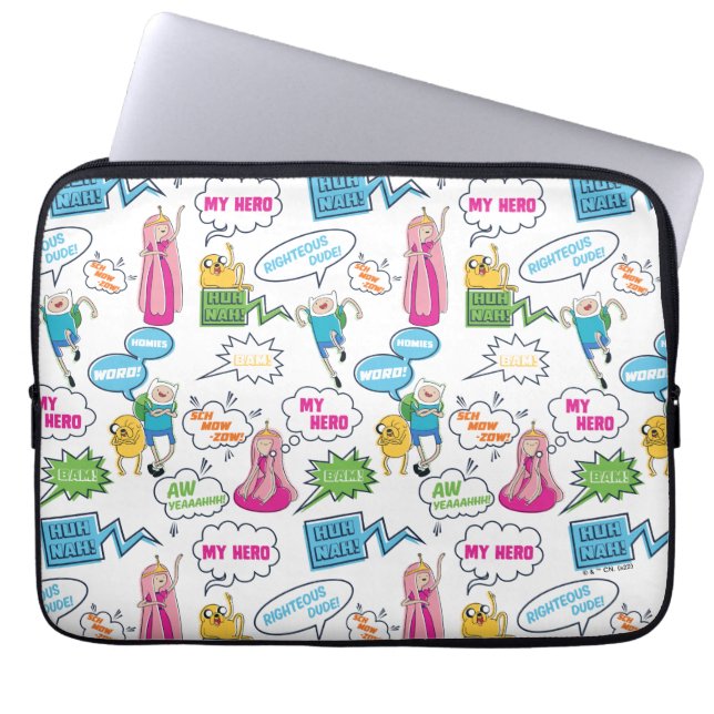 Housse Pour Ordinateur Portable Temps d'aventure | Motif d'appel de caractères (Devant)