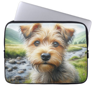 Housse Pour Ordinateur Portable Tervier mignon en aquarelle
