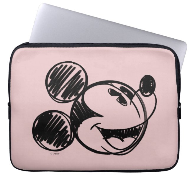 Housse Pour Ordinateur Portable Tête de croquis Mickey Mouse (Devant)