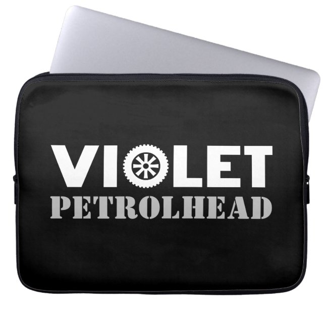 Housse Pour Ordinateur Portable Tête de pétrole violette (Devant)