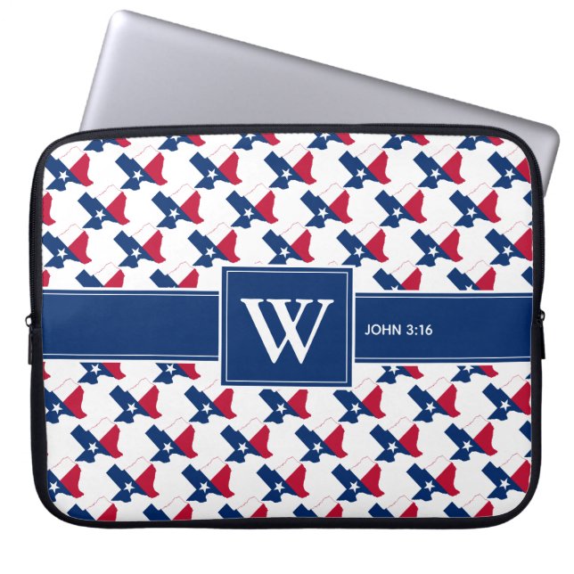 Housse Pour Ordinateur Portable TEXAS USA Écriture chrétienne Ordinateur portable  (Devant)