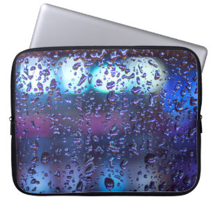 Housse Pour Ordinateur Portable textile floral blanc et noir