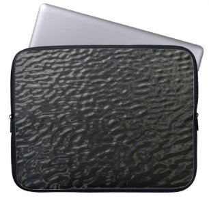 Housse Pour Ordinateur Portable textile floral noir et blanc