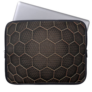 Housse Pour Ordinateur Portable texture Arrière - plan grille hexagonale d