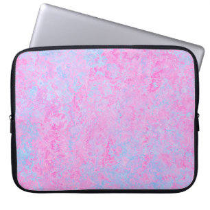 Housse Pour Ordinateur Portable texture Arrière - plan rose bleu clair