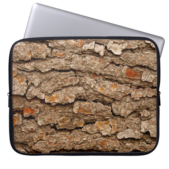 Housse Pour Ordinateur Portable Texture de l'écorce de pin (Devant)