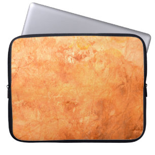 Housse Pour Ordinateur Portable texture de plaque de fer rouillé, blanc, brun, co
