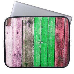 Housse Pour Ordinateur Portable Texture de vieux bois fenceabstract, arrière - pla